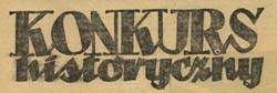Konkurs historyczny