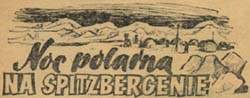 Noc polarna na Spitzbergenie