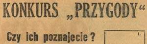 Konkurs Przygody - czy ich poznajecie?