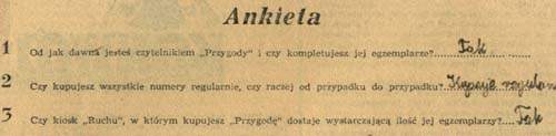 Ankieta - spotkanie z Przygodą