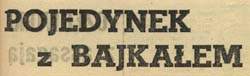 Pojedynek z Bajkałem