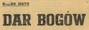 Dar Bog�w
