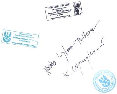 Mariusz W jtowicz-Podhorski, Krzysztof Wyrzykowski - autografy