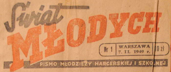 świat młodych - nr 1 - 7 lutego 1949