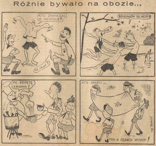 Pierwsze rysunki Henryka Chmielewskiego w świecie Przyg�d