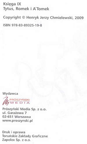 Tytus, Romek i A'Tomek - księga IX - wyd 5 (2009)