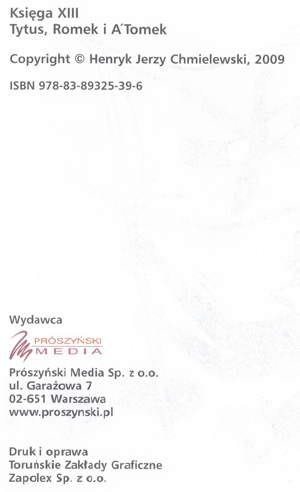 Tytus, Romek i A'Tomek - księga XIII - wyd 5 (2009)