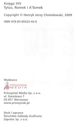 Tytus, Romek i A'Tomek - księga XIV - wyd 6 (2009)