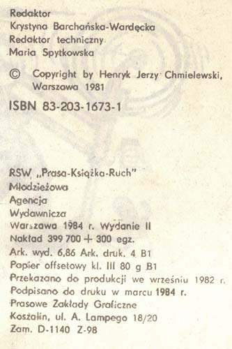 Tytus, Romek i A'Tomek - księga XVI - wyd 2 (1984)