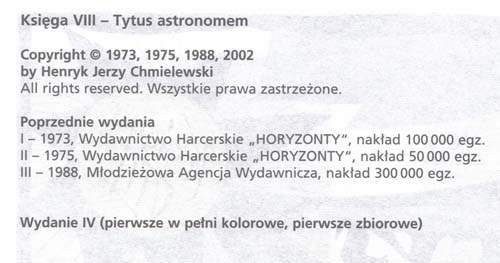 Tytus, Romek i A'Tomek - księga VIII - wyd 4 (2002)