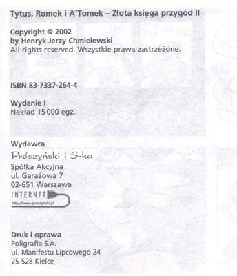 Tytus, Romek i A'Tomek - księga VIII - wyd 4 (2002)