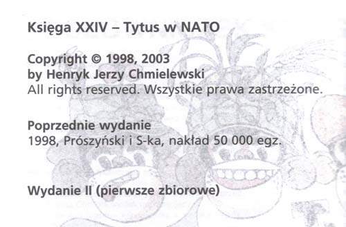 Tytus, Romek i A'Tomek - księga XXIV - wyd 2 (2003)