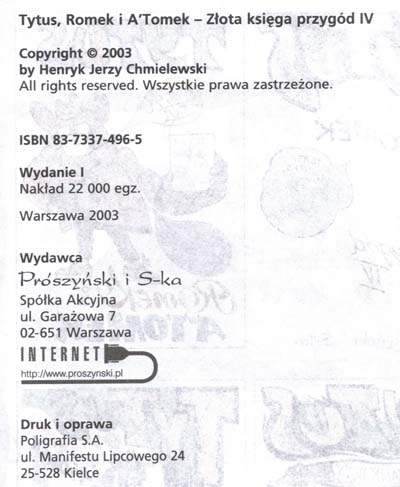 Tytus, Romek i A'Tomek - księga XXIV - wyd 2 (2003)