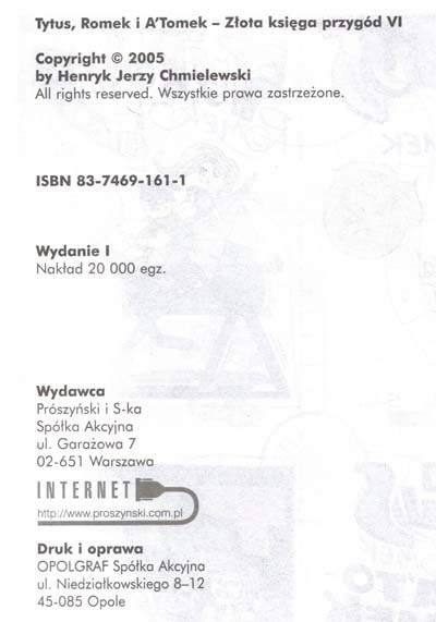 Tytus, Romek i A'Tomek - księga II - wyd 7 (2005)